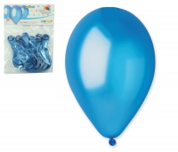 Balónek 10ks Metal modrý