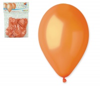 Balónek 10ks Metal oranžový